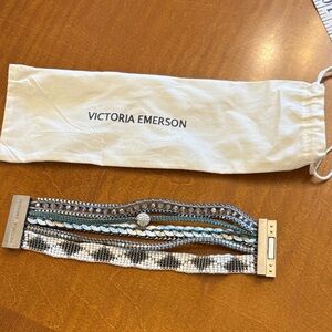 Victoria Emerson Green and Silver Bracelet